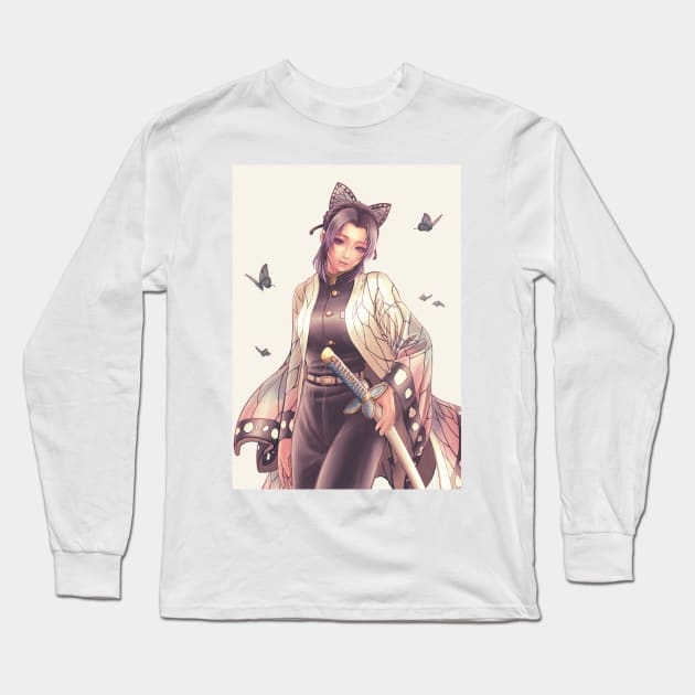 Kocho Shinobu Long Sleeve T-Shirt by kotchiyuuki